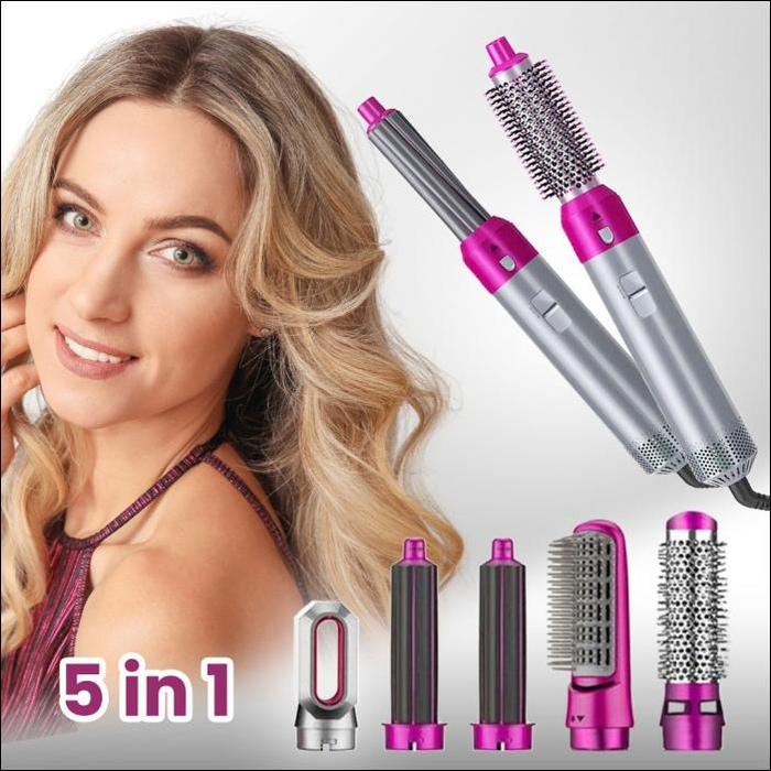 Aveline Hot Air Styler 5in1 Hair Dryer Pengering Rambut Multifungsi Sisir  Pengering Pelurus Rambut okan Smoothing Ori Hair Dryer Curly Hairdryer
