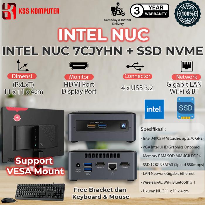 Intel Mini Itx Sodimm Ddr4 INTEL NUC Mini PC (Dual Core, RAM 4GB