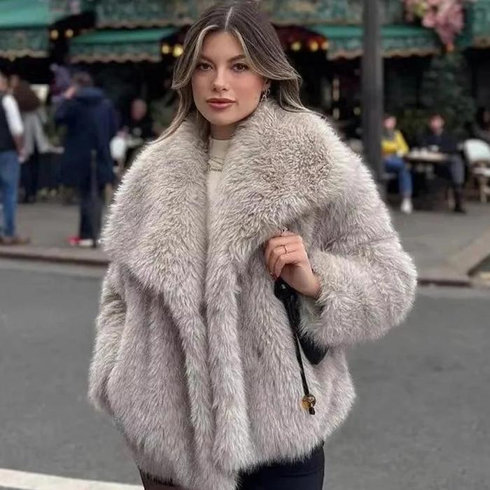 With Fur Collar Designer Down Jacket Women's Street Style