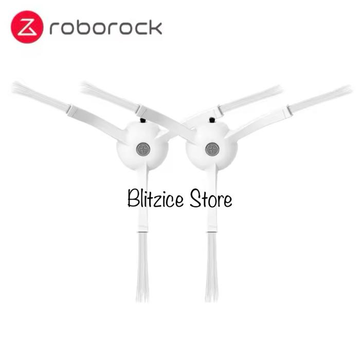 Gambar Original Roborock Filter Roller Side Brush Robot Vacuum S5 Max S6 MaxV - SideBrush White dari Blitzice Store undefined Tokopedia