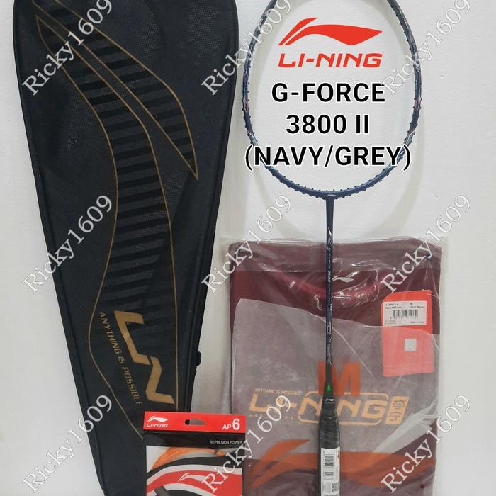 Gambar RAKET BADMINTON LINING G-FORCE 3500-3600-3700-3800-3900 SUPER LITE - 3900 II NV/GREN, SENAR LI-NING dari Ricky1609 undefined Tokopedia