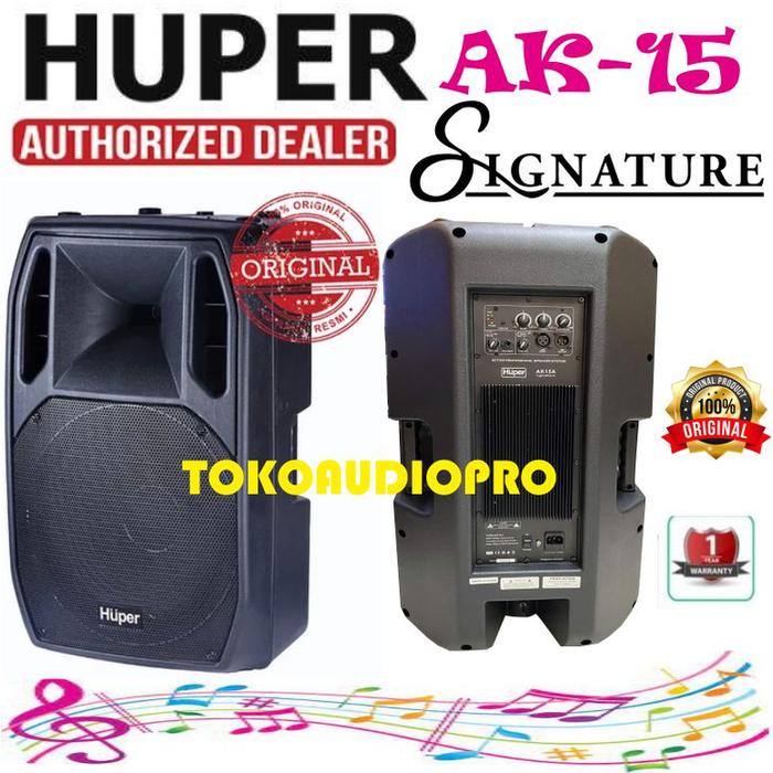 Gambar Speaker Huper AK15 Signature 15-Inch Speaker Aktif Huper AK-15 Signature dari Tokoaudioprocom undefined Tokopedia