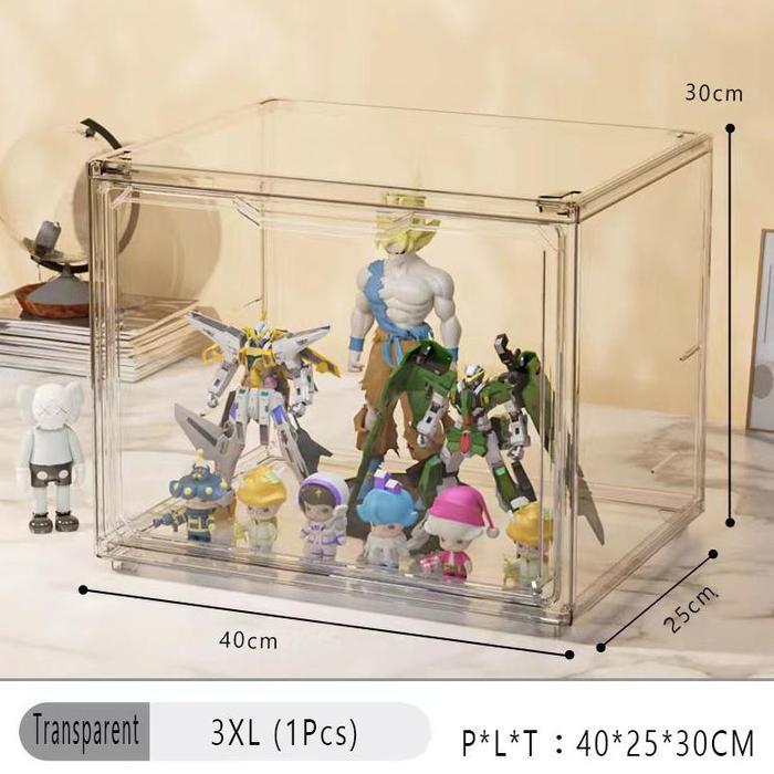 Gambar Weme Acrylic Transparent Storage Box/Popmart Display Box/Acrylic Organizer Rak Action Figure Display /Box Tas Acrylic /Patung Storage Organizer /Rak Stairs Display Box Mika Akrilik Drop Front Acrylic Aesthetic/Transparent kotak tertutup multi-layer - Transparan 3XL dari PulenStore undefined Tokopedia