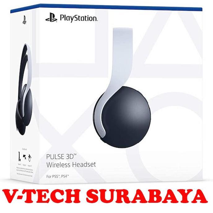 Jual HEADPHONE EARPHONE HEADSET WIRELESS PULSE 3D PS4 PS5 Putih