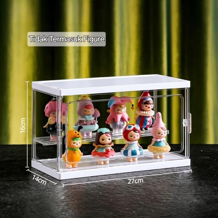 Gambar BX3535 Box Display Action Figure Blind Box Popmart Kotak Pajangan Akrilik Rak Pajangan Rak Display Box Transparan - Besar 2 Tingkat dari PulenStore undefined Tokopedia