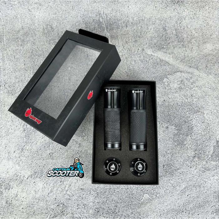 Gambar RACEBOY Handgrip Barend Race Boy CnC Model Marus Universal - Vespa Sprint Primavera LX S LXV - Black dari Captain Scooter_NEW undefined Tokopedia