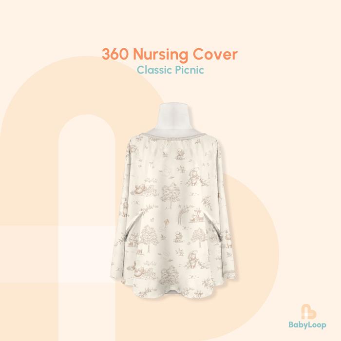 Gambar Apron Menyusui - Nursing Cover 360 Printed Fabric - Baby Loop - Classic Picnic dari Baby Loop Authorized Reseller undefined Tokopedia