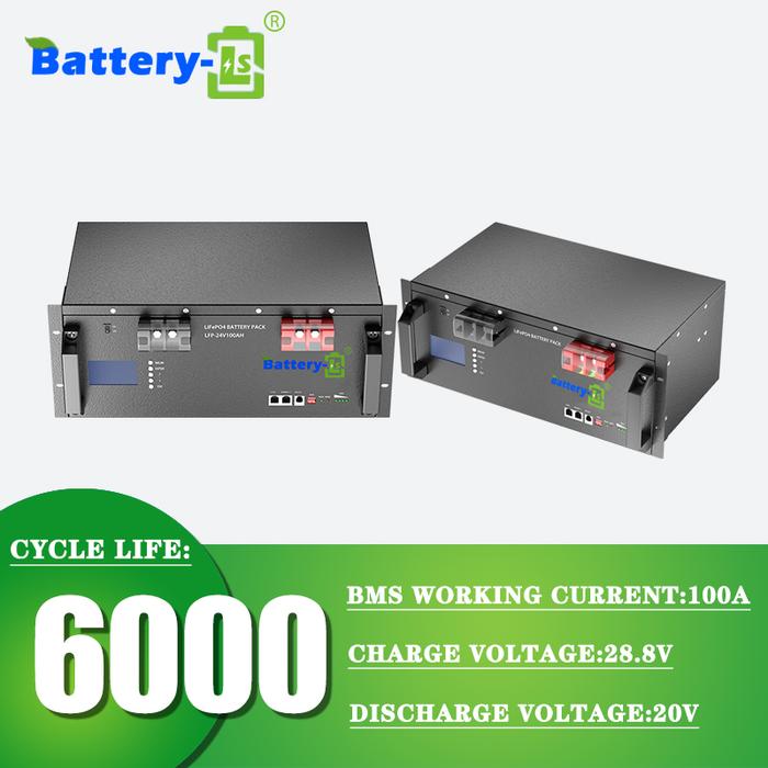 Smart Battery Rackmount Lithium Lifepo4 24V 25.6V 100Ah 2.56kWh High Perfomance