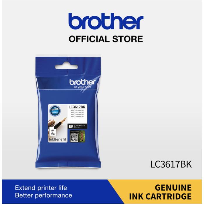 Gambar BROTHER INK LC-3617 BLACK, CYAN, MAGENTA, YELLOW - Black dari Brother Indonesia Shop Jawa Tengah undefined Tokopedia