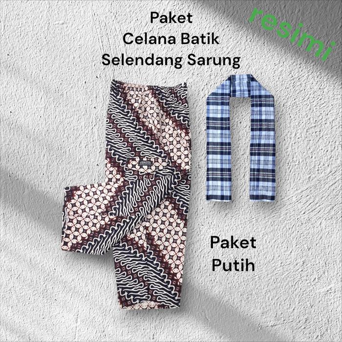 Gambar Paket Celana Batik Betawi Sadariah Dapat Selendang Sarung Anak Sampai Dewasa - Paket Putih, Size 2 dari resimi undefined Tokopedia