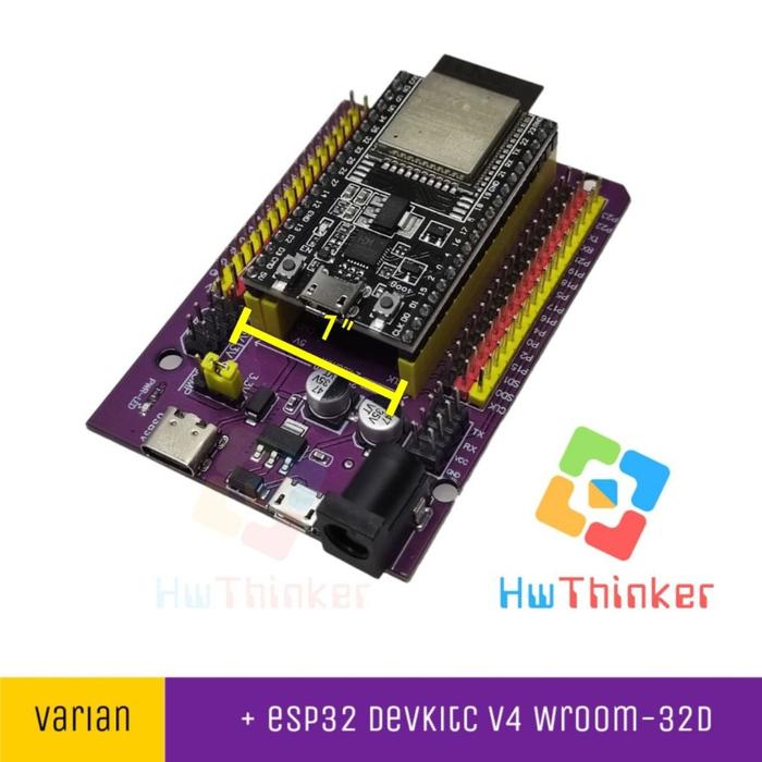 Gambar Expansion Board Shield ESP32 DevkitC V4 NodeMCU-32S 38Pin 38 Pin 38p - +32D MicroUSB dari HwThinker undefined Tokopedia