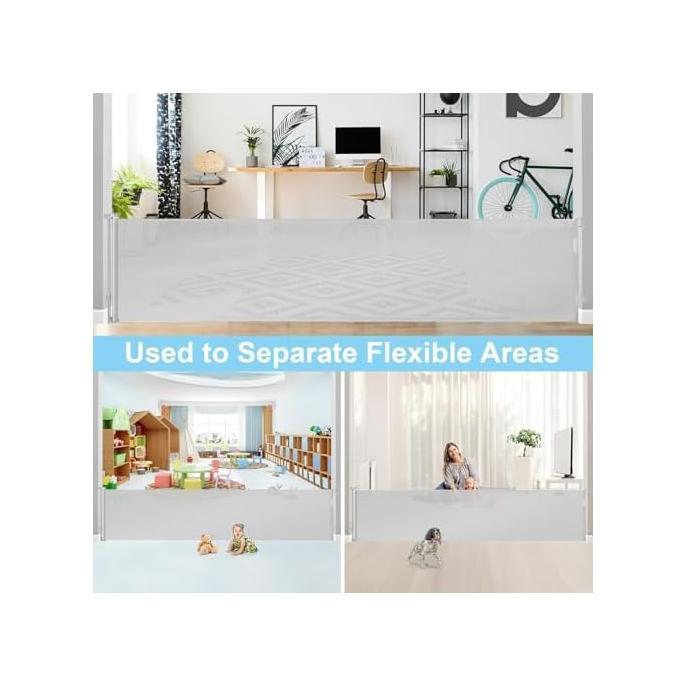 Jual Discount 168 Inch Baby Gates Extra Wide Retractable Dog Gate