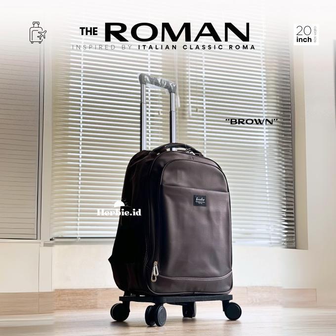 Jual [THE ROMAN] TAS RANSEL TROLI KABIN PESAWAT FASHION KOREA BARLEY ...