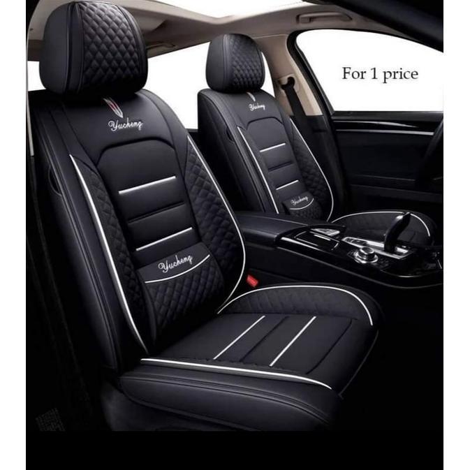 Gambar sarung jok kulit mobil Innova G 2005-2015 fullset jok depan tengah belakang - balck dari laku jaya22 undefined Tokopedia