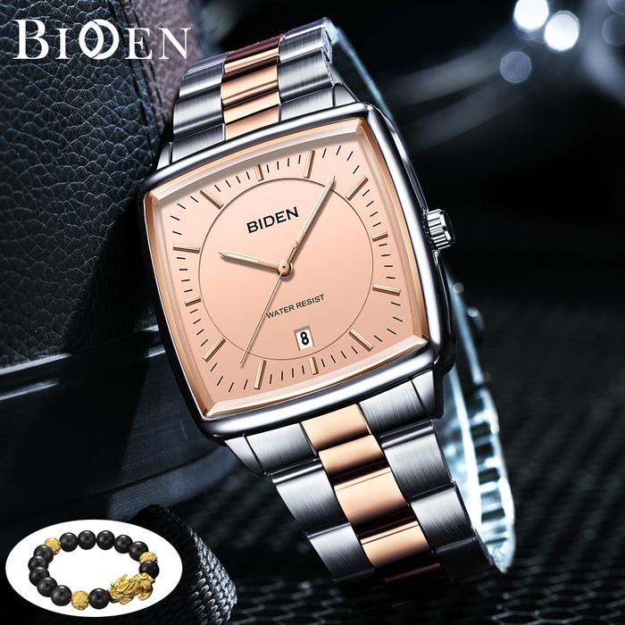 Gambar BIDEN Jam Tangan Pria Original Full Luminous Kuarsa Jam Tangan Cowok Tali Stainless Steel Fashion Classic - allrose dari biden watch ID undefined Tokopedia