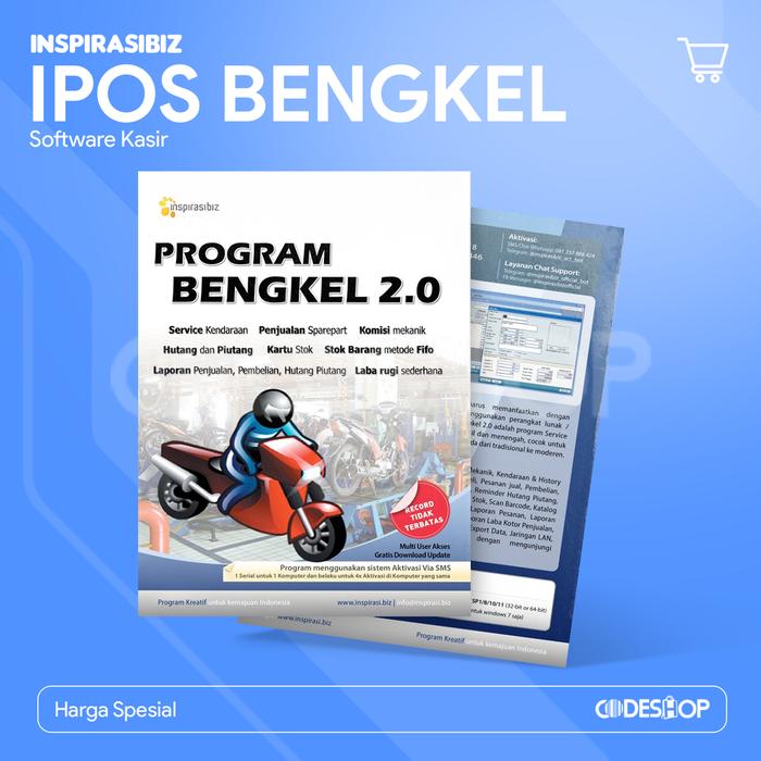 Gambar PROGRAM BENGKEL 2.0 PROGRAM UNTUK MENGELOLA SUKU CADANG DAN SERVICE dari Codeshop Surabaya Barat undefined Tokopedia