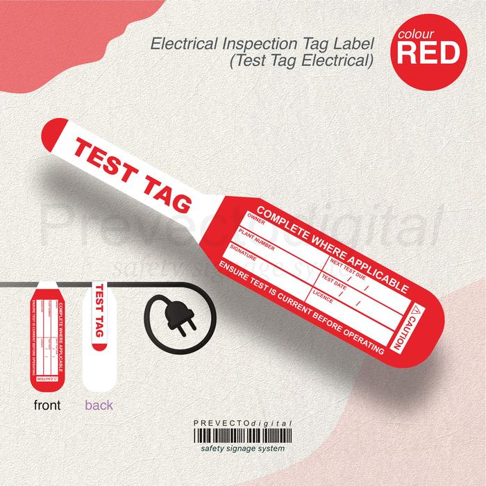 Jual Test Tag Electric Tag Marking Tanda Label Testing Kabel Cable ...
