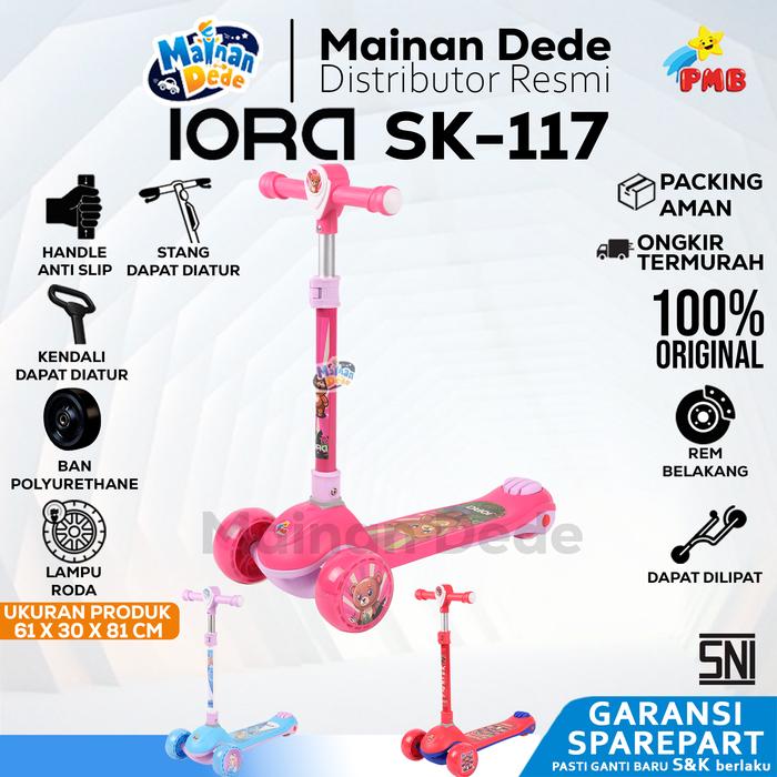 Gambar Skuter Scooter Anak PMB IORA SK-117, IORA SK117 Murah - pink, EXTRA PACKING dari Mainan Anak Dede undefined Tokopedia