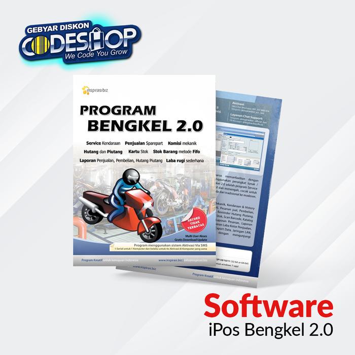 Gambar Software Program iPos Bengkel 2.0 Dealer Kendaraan Honda Motor Mobil dari Codeshop Official Store undefined Tokopedia