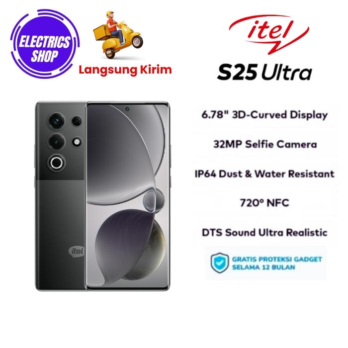 Gambar Itel S25 Ultra 8/256 GB Garansi Resmi ITEL - Hitam dari electrics shop undefined Tokopedia