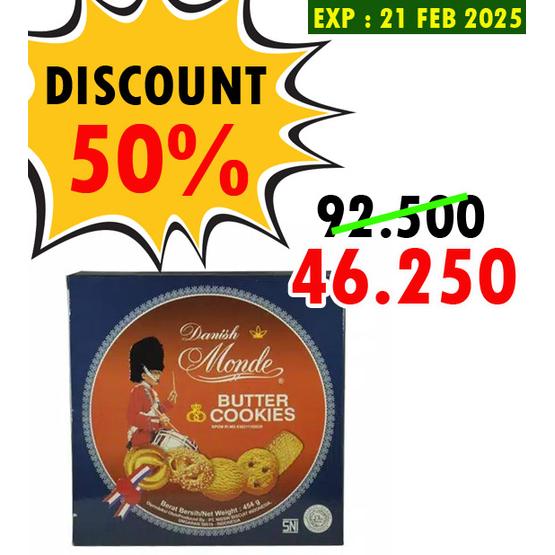 Gambar Monde Butter Cookies Blue Shell [454 gr] dari rezeki spm undefined Tokopedia