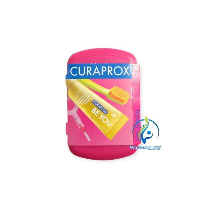 Gambar New Sikat Gigi Curaprox Travel Set (Small) Ready - PinkTua Fuschia dari Onemelda undefined Tokopedia