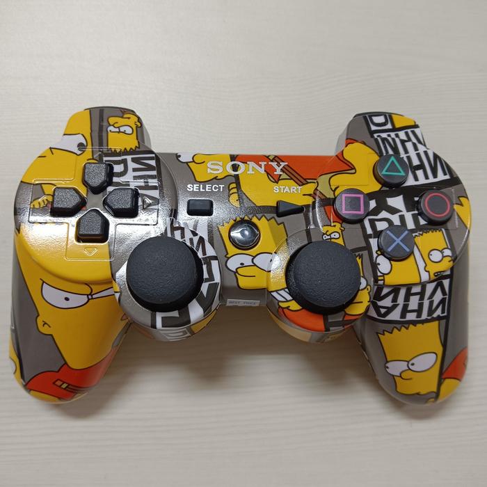 Gambar STIK PS3 OP CORAK STIK PS3 MOTIF STIK PS3 WIRELESS ORI PABRIK GAMBAR - PS3 SIMPSONS, STIK + KABEL dari RYO SKY undefined Tokopedia
