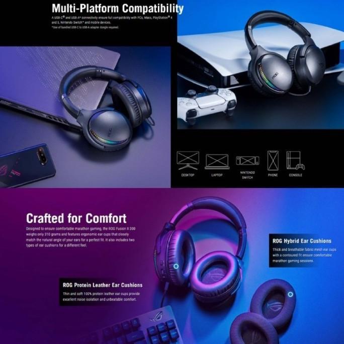 Jual Headset Gang ASUS ROG STRIX FUSION II 300 RGB Jakarta Barat