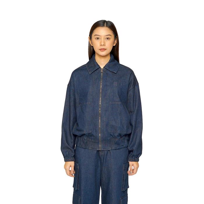 Gambar EIGER WOMEN BREE DENIM BOMBER JACKET - Dark Blue, S dari Eiger Adventure Store Official undefined Tokopedia