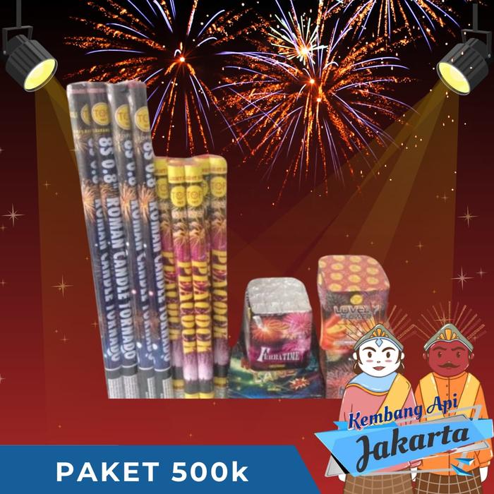 Gambar Kembang Api Paket Hemat 01 Roman Candle Dan Cake Ukuran 0,8 Inch - PAKET (A) dari Jakarta Fireworks undefined Tokopedia