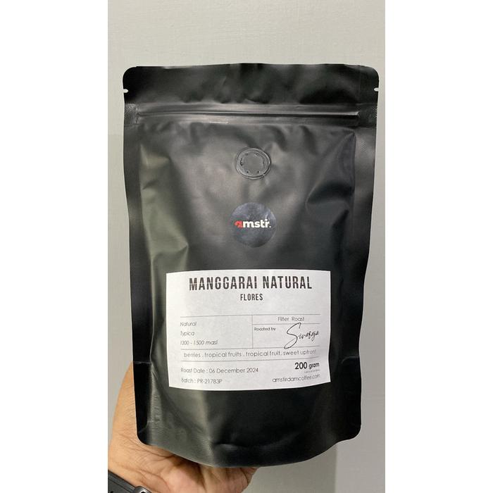 Gambar Kopi Arabika Flores Manggarai Natural (200gr) - BIJI dari Amstirdam Coffee & Roastery undefined Tokopedia