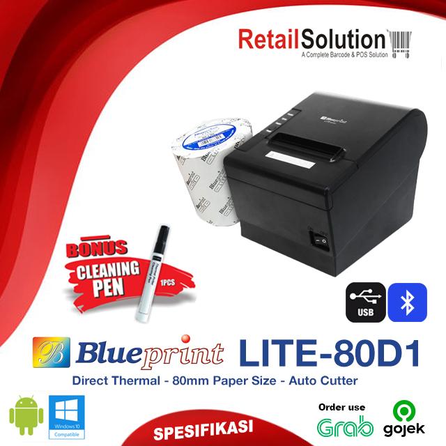 Gambar Printer Thermal USB 80mm - Blueprint Lite80 X / Lite 80X / Lite80X - USB+Bluetooth dari Retail Solution_NEW undefined Tokopedia