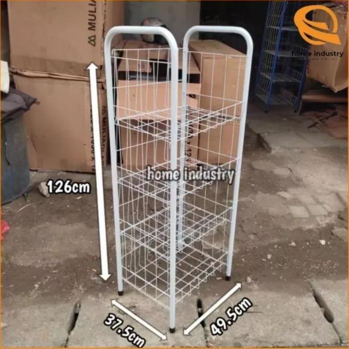 Gambar Rak serbaguna jumbo susun 5/Rak chiki/Rak besi/Rak toko/Rak display/Rak keranjang/Rak sembako/Rak jualan/Rak lemari/Rak piring/Rak dapur - Rak ekonomi s4 dari Prima Jaya Furtindo undefined Tokopedia