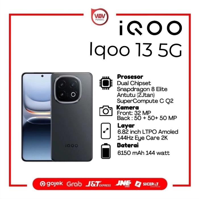 Gambar Hp Vivo Iqoo 13 5G Ram 12GB Internal 256GB Garansi Resmi - Alpha dari wwponsel undefined Tokopedia