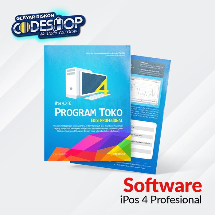 Gambar Program Toko iPos 4.0 FE Edisi Profesional Software Kasir Retail dari Codeshop Official Store undefined Tokopedia