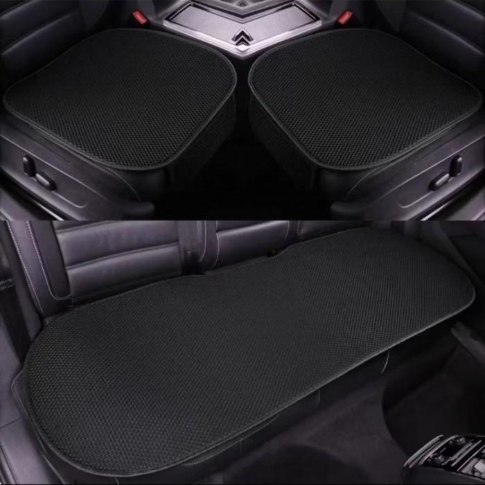 Gambar 3pcs Cover Alas Bantalan Jok Kursi Depan Belakang Sutra Es Premium Mobil Suzuki Swift Grand Vitara SPresso - Hitam, Set/3pcs dari 33accessories undefined Tokopedia
