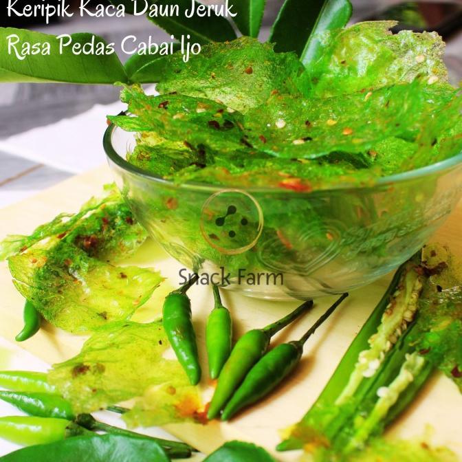 Gambar KERIPIK KACA 500gr & 1KG PEDAS CAAI MERAH DAUN JERUK, PEDAS CABAI IJO DAUN JERUK , RUMPUT LAUT , BALADO , JAGUNG MANIS , ORIGINAL DAUN JERUK CEMILAN SNACK RENYAH FOOD KERING MAKANAN CEMILAN JAJANAN - IJO, 500 gram dari suplier_id1 undefined Tokopedia