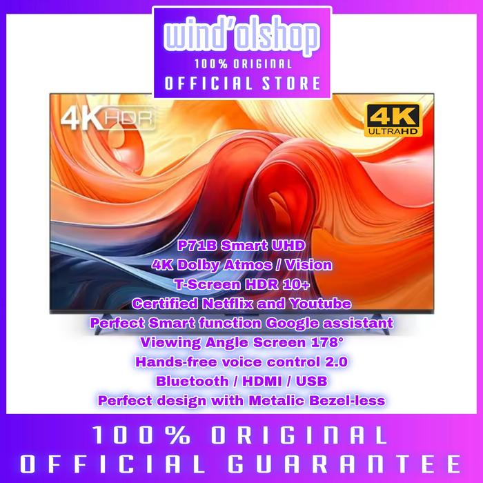 Promo TCL 43P71B LED 4K UHD Google TV 43 inch Dolby Vision