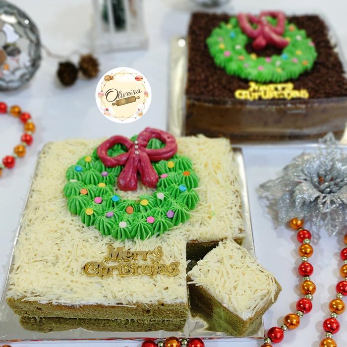 Gambar Simple Christmas Cake, cake jadoel keju dan meises - A - Mix, Taro dari Oliveira Cake undefined 5 Tokopedia