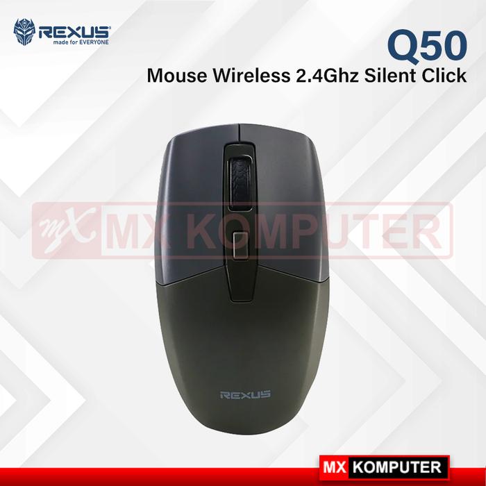 Gambar Mouse Rexus Q50 Mouse 2.4Ghz Wireless Office Silent Click - Hitam dari MXKomputer_NEW undefined Tokopedia