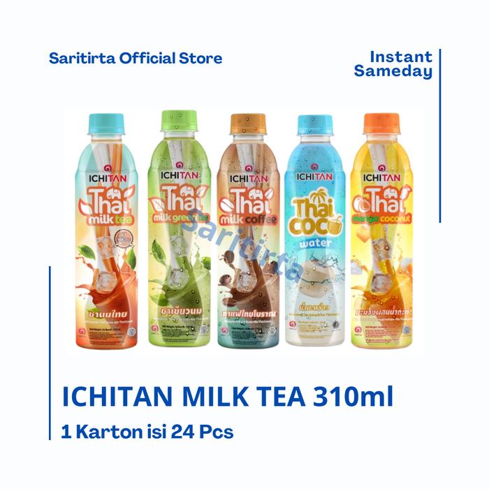 Gambar Ichitan milk tea kemasan botol 310ml isi 24 Pcs dari Sari Tirta Permata undefined Tokopedia
