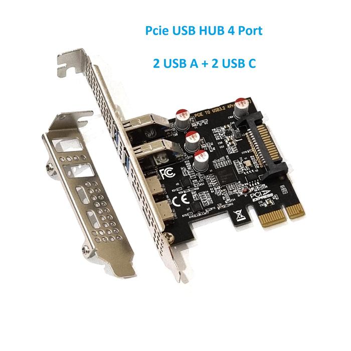 Gambar PCIE USB HUB 8 Port USB3.0 USB Type C PCI Express USB C High Speed - USB HUB 2A + 2C dari Buana Online Store undefined Tokopedia