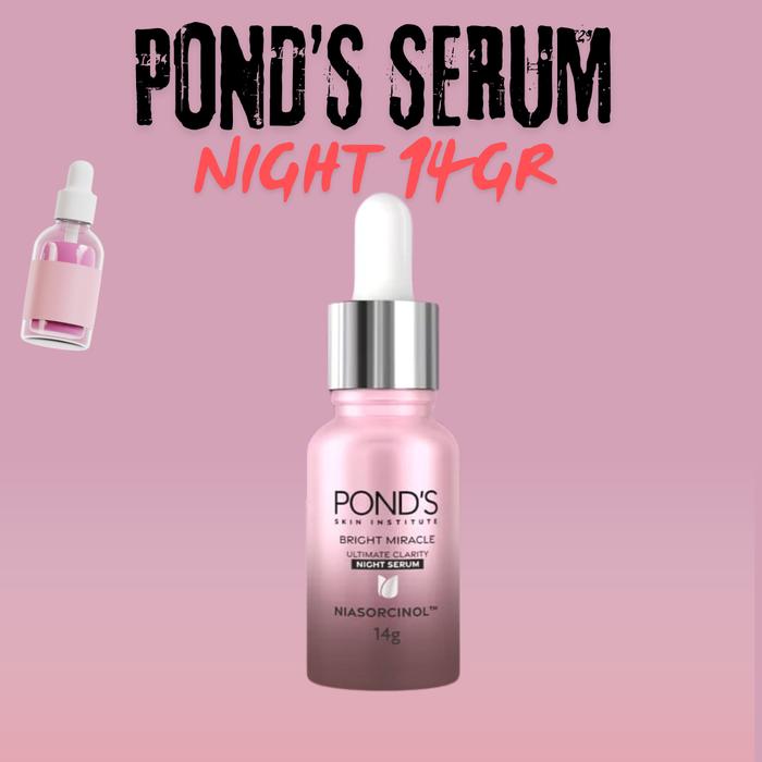 Gambar POND'S BRIGHT MIRACLE ULTIMATE NIASORCINOL 14GR NIGHT SERUM - SERUM PONDS ORIGINAL 100% dari Timeless Beaute undefined Tokopedia