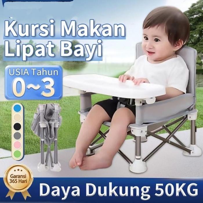 Jual Kursi Makan Bayi Balita Meja Model Lipat Portable Baby