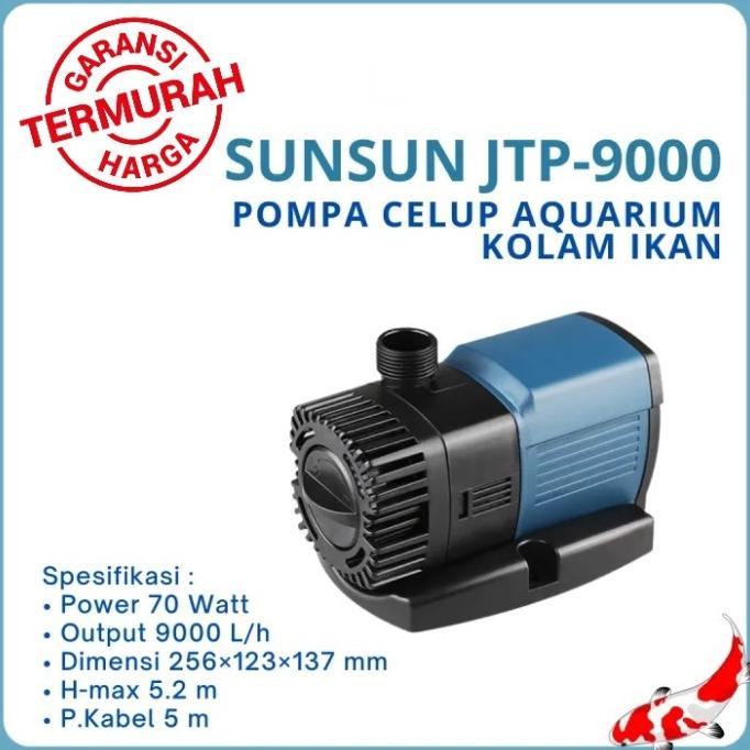 Gambar Promo Pompa Kolam Ikan Celup 70W Jtp 9000 Sun Sun Low Watt Submersible Pump - ---------, ------- dari BibbleShop22 undefined Tokopedia