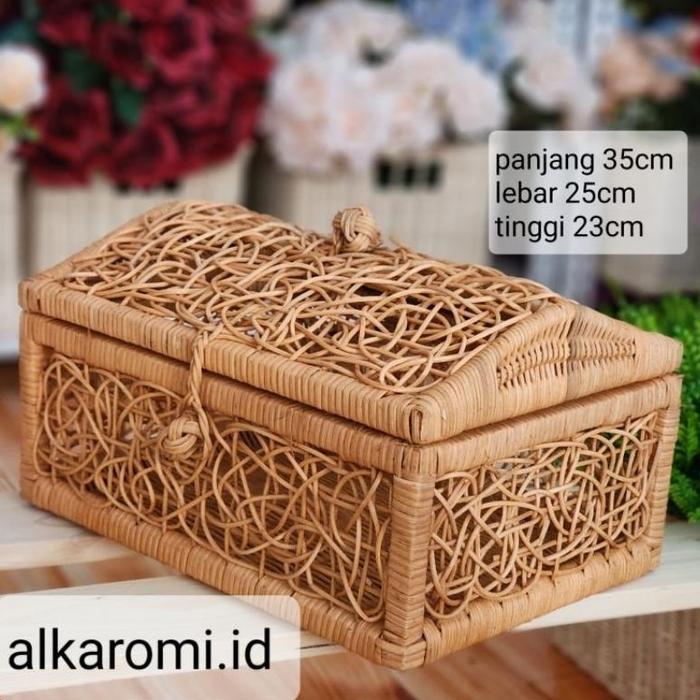 Gambar koleksi kotak Hartakarun ukuran SEDANG hidden seserahan rustik - Sedang Coklat dari Mahesa grup undefined Tokopedia