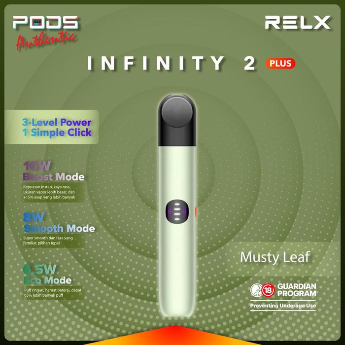Gambar RELX Infinity 2 Plus Device Only - All Colors - Musty Leaf dari PODS Authentic Antasari undefined Tokopedia