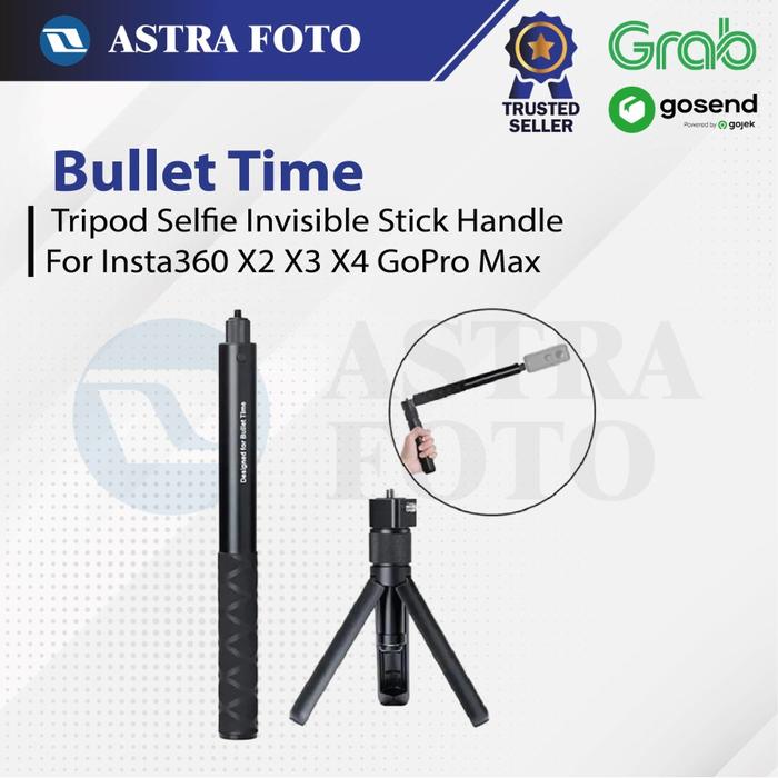 Gambar Bullet Time Tripod Selfie Invisible Stick Handle For Insta360 X2 X3 X4 X5 GoPro Max - Bullet Time dari Astra Foto undefined Tokopedia
