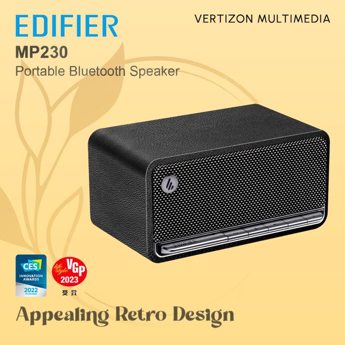 Gambar Edifier MP230 Tabletop Bluetooth Speaker - Retro Black dari Vertizon Multimedia undefined Tokopedia