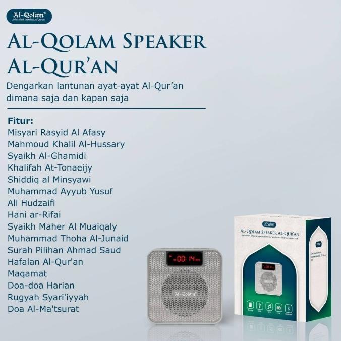 Gambar Al Qolam Speaker Quran Audio Murotal Portable mo Toko dari Putri Shop Mart undefined Tokopedia